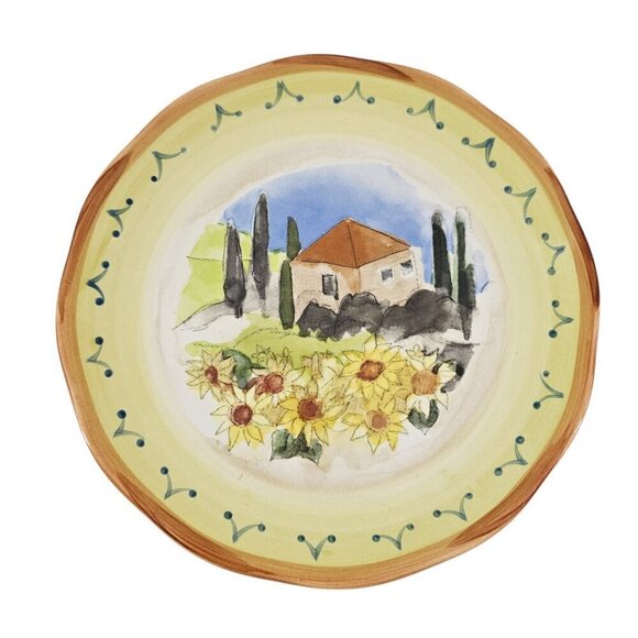 Sango Tuscan Gardens 3076 Sue Zipkin Ceramic Salad Luncheon Plates – Set of 4 - Picture 7 of 16